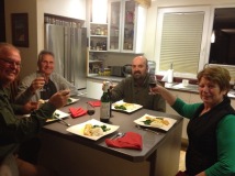 Dinner at Fredy & Ulli's before they leave on holidays